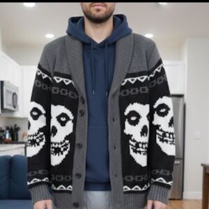 Men's Misfits Cardigan💯💯💯 Rare Find